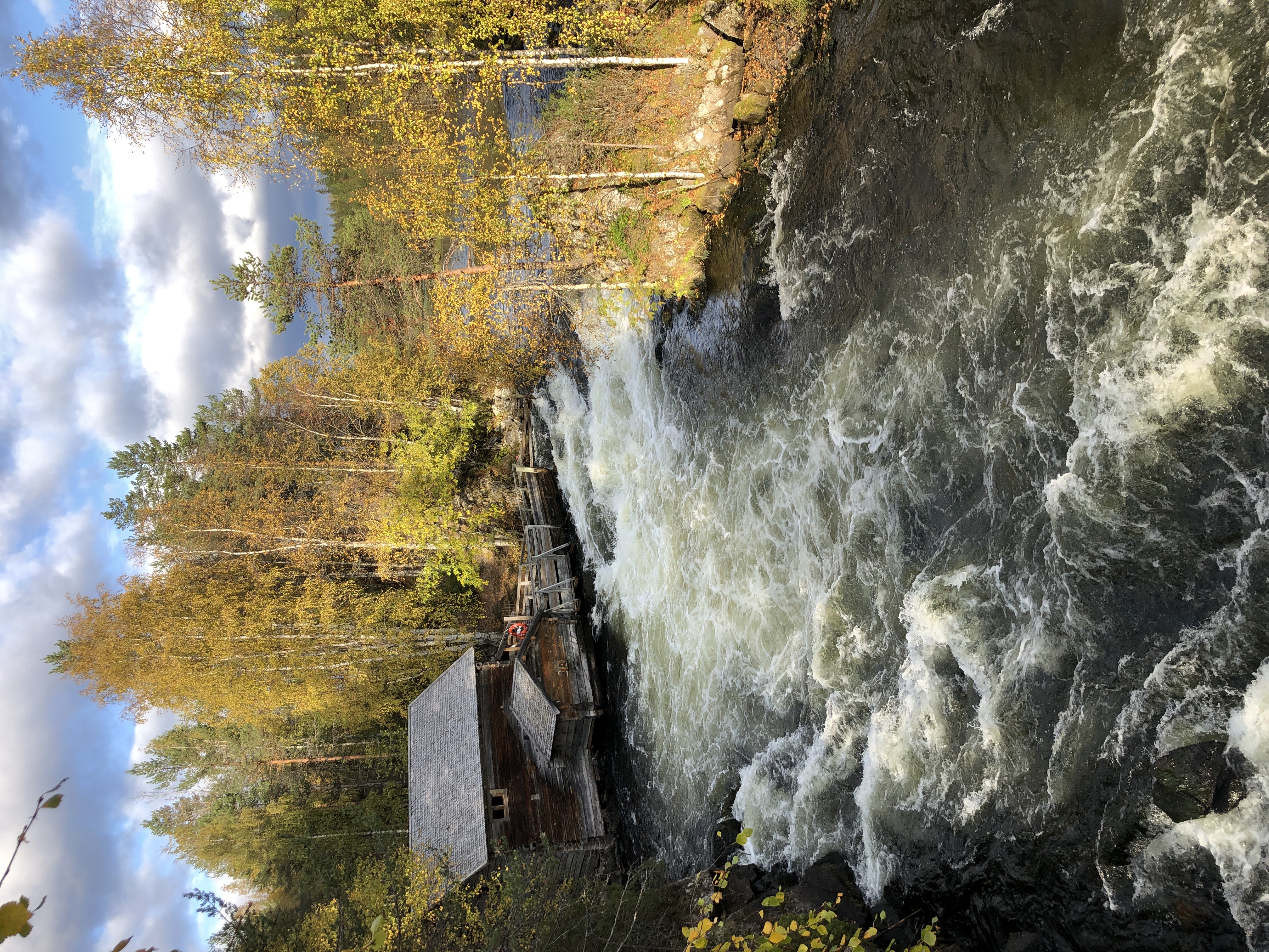 kuva myllykosken kuohuista karhunkierrokselta